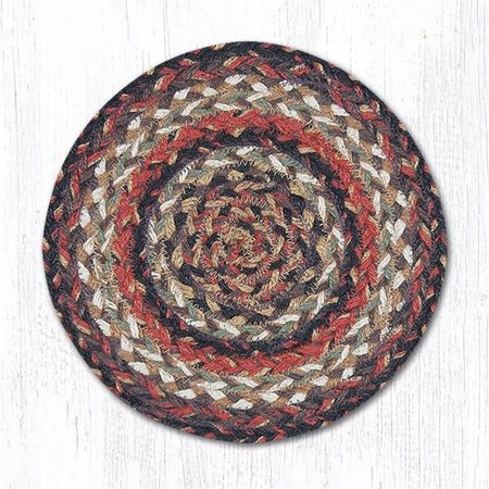 CAPITOL IMPORTING CO Terracotta Miniature Swatch Round Rug, 10 in. 46-990